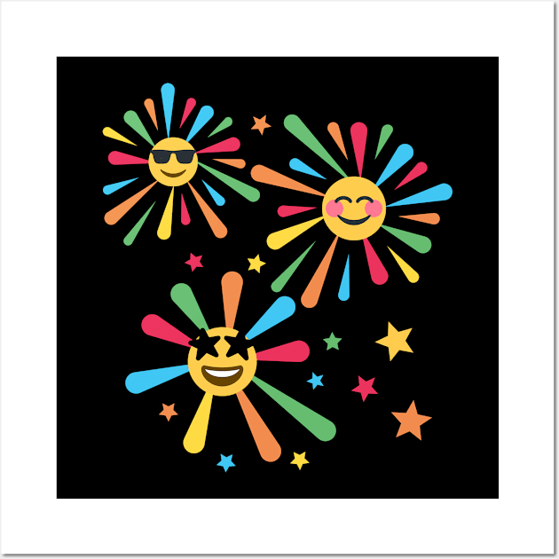 Emoji Burst Wall Art by Just4U